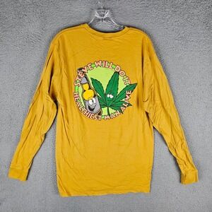 Nelk Boys Tee Shirt Mens‎ Large Yellow Steve Will Do It Long Sleeve